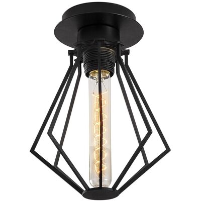Plafoniera Oylat N-1039, Noor, 18 x 25 cm, 1 x E27, 100W, negru Plafoniera Oylat N-1039, Noor, 18 x 25 cm, 1 x E27, 100W, negru