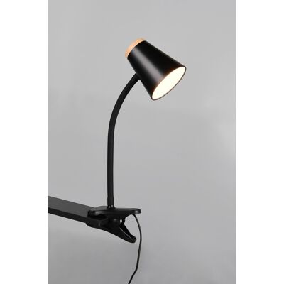 Lampa de masa Pongo, RL, 9.5x33 cm, 4.5W, 1x SMD, plastic, negru/natur Lampa de masa Pongo, RL, 9.5x33 cm, 4.5W, 1x SMD, plastic, negru/natur