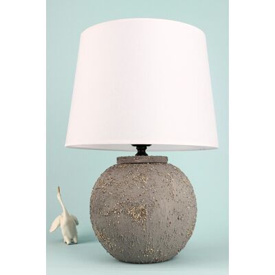 Lampa de masa, Opviq, 687HMY2410, Gri/Alb Lampa de masa, Opviq, 687HMY2410, Gri/Alb