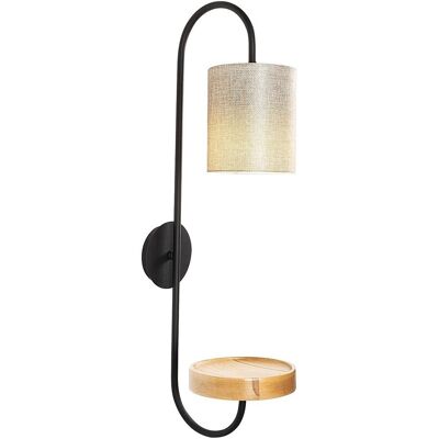 Lampa de perete Opviq Servis, 28x73 cm, E27, 100 W, negru/crem Lampa de perete Opviq Servis, 28x73 cm, E27, 100 W, negru/crem