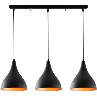 Lustra Berceste N-1387, Noor, 72 x 118 cm, 3 x E27, 100W, negru Lustra Berceste N-1387, Noor, 72 x 118 cm, 3 x E27, 100W, negru