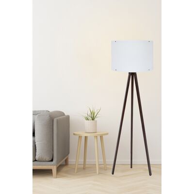 Lampadar, 128, FullHouse, 38 x 145 cm, 1 x E27, 60W, alb/maro Lampadar, 128, FullHouse, 38 x 145 cm, 1 x E27, 60W, alb/maro