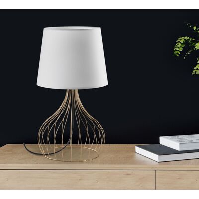 Lampa de masa, Opviq, 892OPV2575, Aur/Alb Lampa de masa, Opviq, 892OPV2575, Aur/Alb