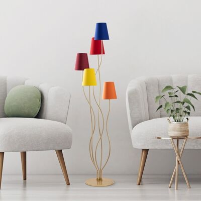Lampadar, Bonibon - 13238, Fulgor, 44 x 44 x 160 cm, 5 x E14, 40W, multicolor Lampadar, Bonibon - 13238, Fulgor, 44 x 44 x 160 cm, 5 x E14, 40W, multicolor