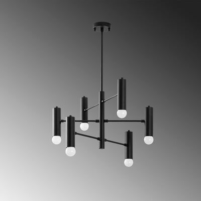 Lustra, Gharib - 13266, Fulgor, 55 x 55 x 73 cm, 6 x E27, 40W, negru Lustra, Gharib - 13266, Fulgor, 55 x 55 x 73 cm, 6 x E27, 40W, negru