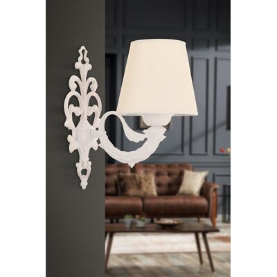 Aplica de perete, Opviq, 390FLH2360, Crem/Alb Aplica de perete, Opviq, 390FLH2360, Crem/Alb