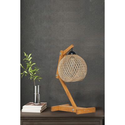FullHouse Lampa de masa, Opviq, 390FLH1764, Ecru / Maro FullHouse Lampa de masa, Opviq, 390FLH1764, Ecru / Maro