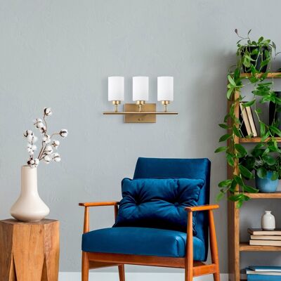 Opviq Yensuk Lampa de Perete - Auriu, E27, 40W - Lumină de Perete Opviq Yensuk Lampa de Perete - Auriu, E27, 40W - Lumină de Perete