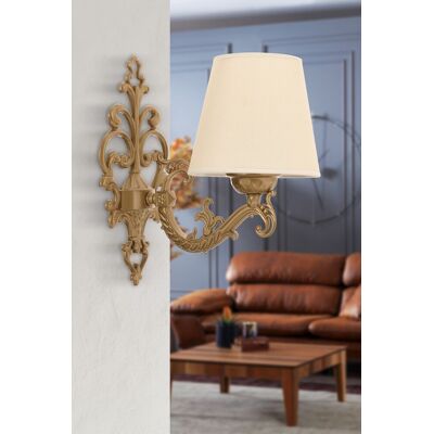 Aplica de perete, Opviq, 390FLH2335, Crem / Aur Aplica de perete, Opviq, 390FLH2335, Crem / Aur