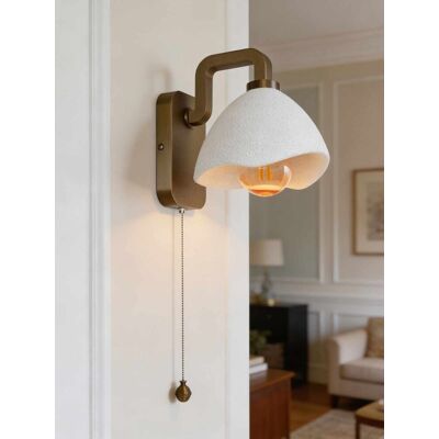 Aplica de perete, L'essentiel Maison, 222VVD1001, Auriu antic / Alb Aplica de perete, L'essentiel Maison, 222VVD1001, Auriu antic / Alb