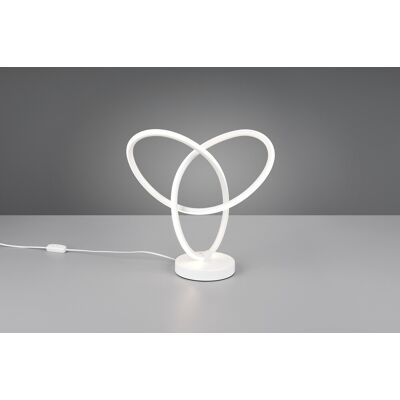 Lampa de masa Lando, RL, 28x12x28 cm, 8W, 1x SMD, metal, alb mat Lampa de masa Lando, RL, 28x12x28 cm, 8W, 1x SMD, metal, alb mat