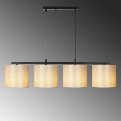 Lustra, Valiz - 4706, Opviq, 110 x 25 x 120 cm, 4 x E27, 40W, negru/crem Lustra, Valiz - 4706, Opviq, 110 x 25 x 120 cm, 4 x E27, 40W, negru/crem