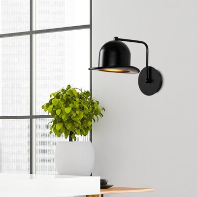 Aplica de perete, Fotr Sivani - MR-324, Alby, 19 x 25 x 28 cm, 1 x E27, 40W, negru Aplica de perete, Fotr Sivani - MR-324, Alby, 19 x 25 x 28 cm, 1 x E27, 40W, negru