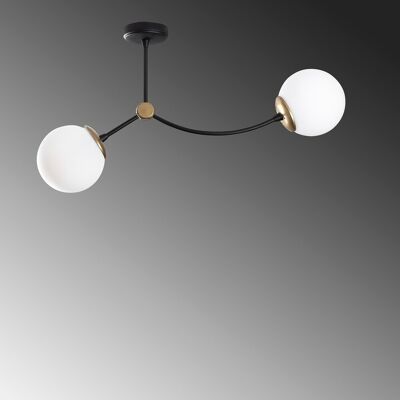 Opviq Cromosom 1011 - Modern candelabru cu abajur de sticlă Opviq Cromosom 1011 - Modern candelabru cu abajur de sticlă