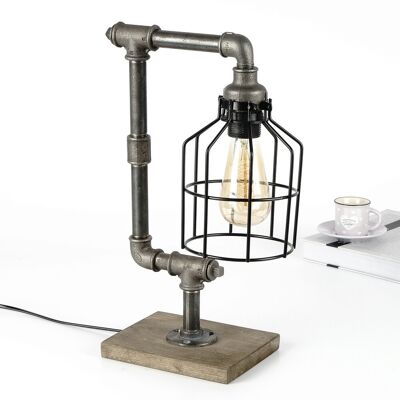 Evila Originals Lampa de masa, Opviq, 791EVL1588, Negru/Argintiu Evila Originals Lampa de masa, Opviq, 791EVL1588, Negru/Argintiu