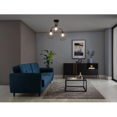 Lustra ELTAP, Bendinni, 51x51x50 cm, 3xE27, 15W, otel, negru Lustra ELTAP, Bendinni, 51x51x50 cm, 3xE27, 15W, otel, negru