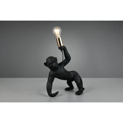 Lampa de masa Bobo, RL, 31.5x17.5x42 cm, 15W, 1x E27, polirasina, negru Lampa de masa Bobo, RL, 31.5x17.5x42 cm, 15W, 1x E27, polirasina, negru