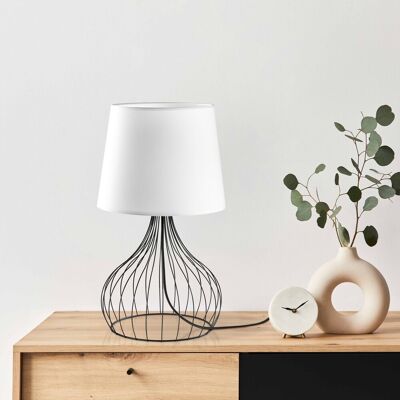 Lampa de masa, Opviq, 892OPV2571, Alb/Negru Lampa de masa, Opviq, 892OPV2571, Alb/Negru
