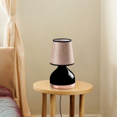Lampa de masa, Opviq, 892OPV2564, Negru / Maro deschis Lampa de masa, Opviq, 892OPV2564, Negru / Maro deschis