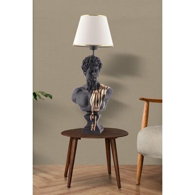 Lampa de masa, Opviq, 390FLH2247, Alb / Negru / Auriu Lampa de masa, Opviq, 390FLH2247, Alb / Negru / Auriu