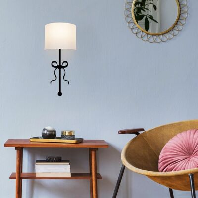 Opviq Lampa de Perete Asaf - Metal, Textile, 15x28cm - Lampa de Perete Opviq Lampa de Perete Asaf - Metal, Textile, 15x28cm - Lampa de Perete