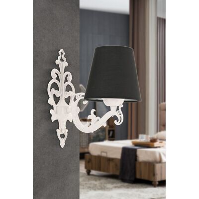 Aplica de perete, Opviq, 390FLH2330, Alb/Negru Aplica de perete, Opviq, 390FLH2330, Alb/Negru