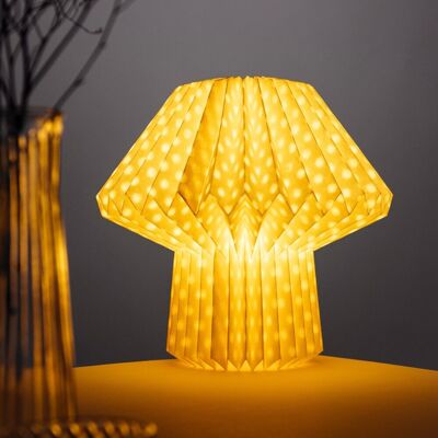 Lampa de masa forma ciuperca Galla, Homla, 27x38 cm, 25W, 1x E14, hartie, ecru Lampa de masa forma ciuperca Galla, Homla, 27x38 cm, 25W, 1x E14, hartie, ecru