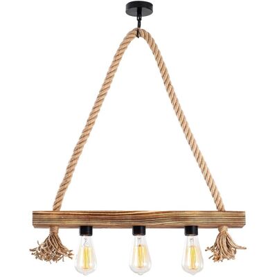 Lustra, Erebos - 105-AV, Lustro, 60 x 9 x 60 cm, 3 x E27, 40W, natural Lustra, Erebos - 105-AV, Lustro, 60 x 9 x 60 cm, 3 x E27, 40W, natural