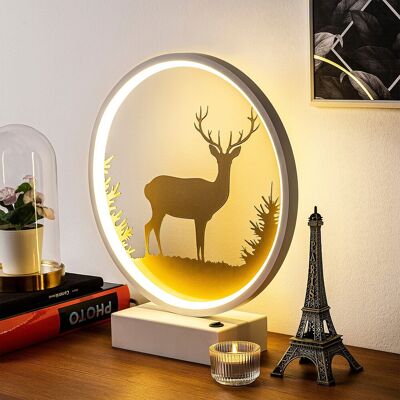 Shadow Lampa de masa, Opviq, 526SHD1145, Alb/Auriu Shadow Lampa de masa, Opviq, 526SHD1145, Alb/Auriu