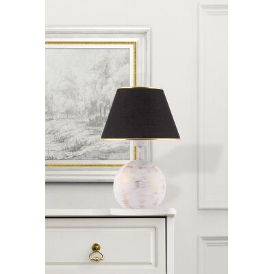 Lampa de masa, Opviq, 390FLH2252, Negru / Alb / Auriu Lampa de masa, Opviq, 390FLH2252, Negru / Alb / Auriu