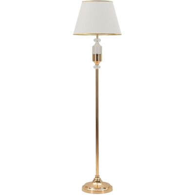 Lampadar Gipsy, Mauro Ferretti, 1 x E27, 40W, 40x160 cm, fier, auriu/alb Lampadar Gipsy, Mauro Ferretti, 1 x E27, 40W, 40x160 cm, fier, auriu/alb