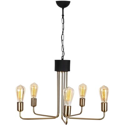 Candelabru Opviq Mum, 5 x E27, 40 W, negru antic Candelabru Opviq Mum, 5 x E27, 40 W, negru antic