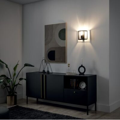 Aplica de perete ELTAP, Gormar, 22x13x20 cm, 1xE27, 15W, otel, negru Aplica de perete ELTAP, Gormar, 22x13x20 cm, 1xE27, 15W, otel, negru