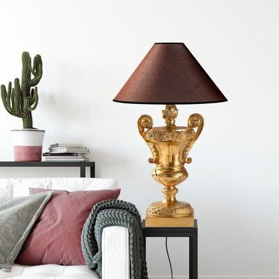 Lampa de masa, Opviq, 897TNL1123, Auriu/Maro Lampa de masa, Opviq, 897TNL1123, Auriu/Maro