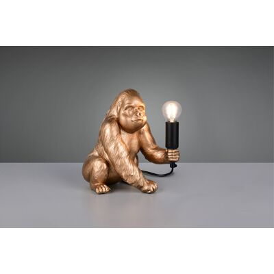 Lampa de masa Kong, RL, 22x15x23 cm, 10W, 1x E14, polirasina, auriu Lampa de masa Kong, RL, 22x15x23 cm, 10W, 1x E14, polirasina, auriu