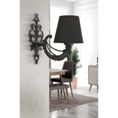 Aplica de perete, Opviq, 390FLH2340, Negru Aplica de perete, Opviq, 390FLH2340, Negru