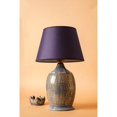 Lampa de masa, Opviq, 687HMY2239, Albastru / Auriu Lampa de masa, Opviq, 687HMY2239, Albastru / Auriu