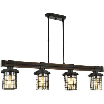 Avonni Lustra, Opviq, 683AVN1403, Metal, Negru / Stejar Avonni Lustra, Opviq, 683AVN1403, Metal, Negru / Stejar