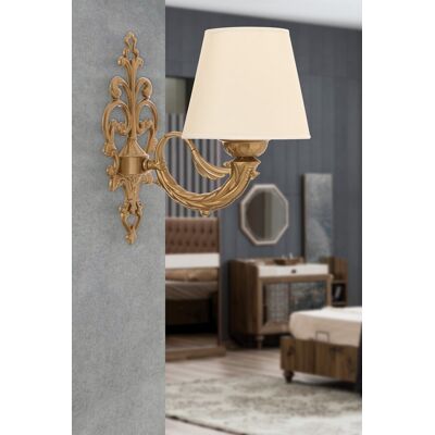 Aplica de perete, Opviq, 390FLH2359, Crem / Aur Aplica de perete, Opviq, 390FLH2359, Crem / Aur