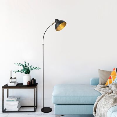 Lampadar, Varzan - 10855, Fulgor, 20 x 43 x 162 cm, 1 x E27, 15W, negru Lampadar, Varzan - 10855, Fulgor, 20 x 43 x 162 cm, 1 x E27, 15W, negru