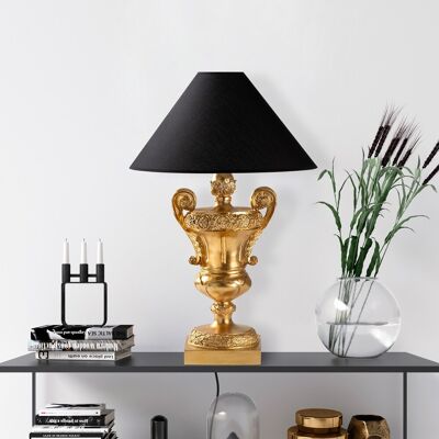 Lampa de masa, Opviq, 897TNL1121, Aur/Negru Lampa de masa, Opviq, 897TNL1121, Aur/Negru