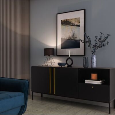 Lampa de masa ELTAP, Brevitas, 25x44 cm, 1xE27, 15W, otel/PVC, negru Lampa de masa ELTAP, Brevitas, 25x44 cm, 1xE27, 15W, otel/PVC, negru