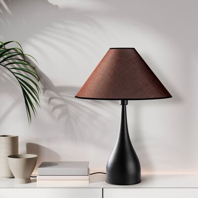 Lampa de masa, Opviq, 892OPV2465, Negru/Maro Lampa de masa, Opviq, 892OPV2465, Negru/Maro