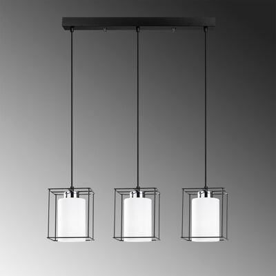 Lustra, Swank - 702-S1, Sheen, 65 x 113 cm, 3 x E27, 40W, negru Lustra, Swank - 702-S1, Sheen, 65 x 113 cm, 3 x E27, 40W, negru