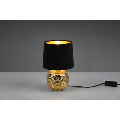 Lampa de masa Sophia, RL, 16x26 cm, 40W, 1x E14, ceramica, auriu/negru Lampa de masa Sophia, RL, 16x26 cm, 40W, 1x E14, ceramica, auriu/negru