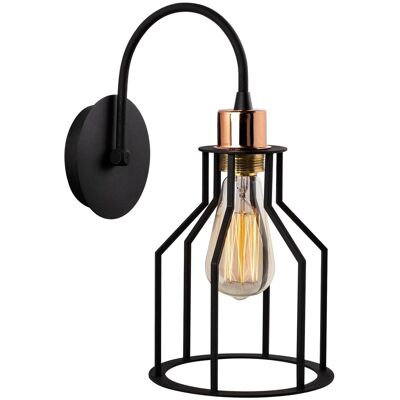 Lampa de perete Noor N-1099 - E27 100W Negru Lampa de perete Noor N-1099 - E27 100W Negru