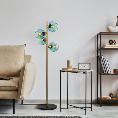 Lampadar, L'essentiel Maison, 521SHN3647, Albastru / Auriu Lampadar, L'essentiel Maison, 521SHN3647, Albastru / Auriu