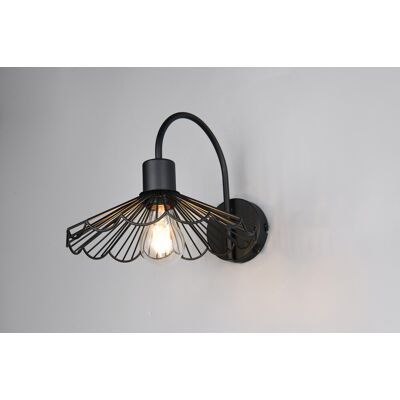 Aplica de perete Margarita, RL, 33x25x21.5 cm, 40W, 1x E27, metal, negru mat Aplica de perete Margarita, RL, 33x25x21.5 cm, 40W, 1x E27, metal, negru mat
