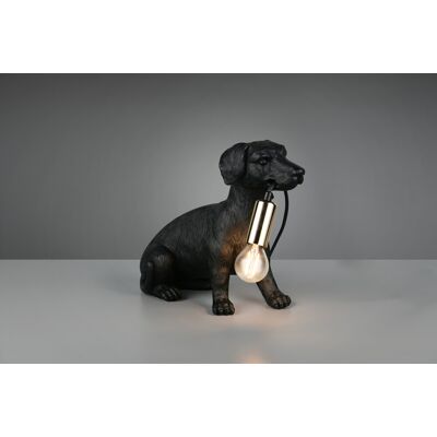 Lampa de masa Rudi, RL, 28x12.5x23.5 cm, 10W, 1x E14, polirasina, negru Lampa de masa Rudi, RL, 28x12.5x23.5 cm, 10W, 1x E14, polirasina, negru