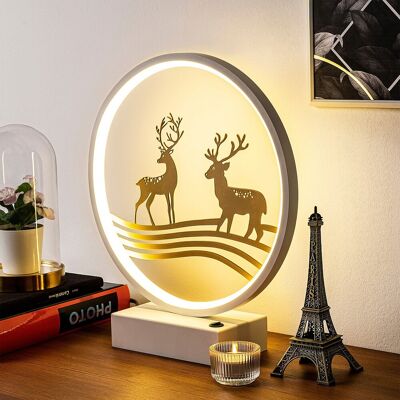 Shadow Lampa de masa, Opviq, 526SHD1144, Alb/Auriu Shadow Lampa de masa, Opviq, 526SHD1144, Alb/Auriu